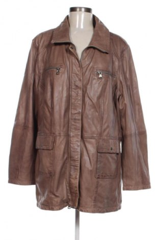 Damska kurtka skórzana Mainpol, Rozmiar XXL, Kolor Brązowy, Cena 113,99 zł