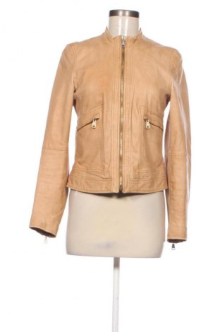 Dámska kožená bunda  Massimo Dutti, Veľkosť M, Farba Béžová, Cena  80,31 €
