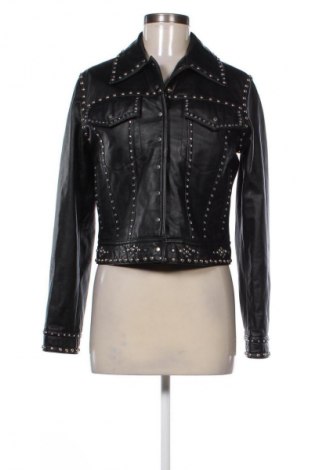 Дамско кожено яке Maxima, Размер M, Цвят Черен, Цена 127,00 лв.