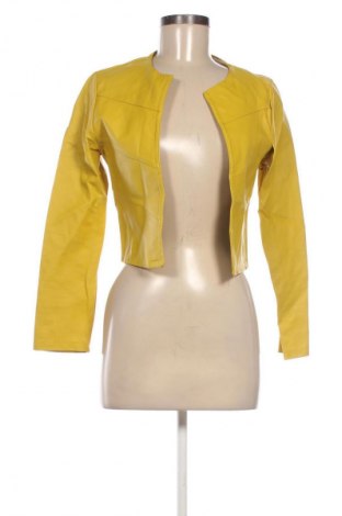 Дамско кожено яке NEW COLLECTION, Размер S, Цвят Оранжев, Цена 61,94 лв.