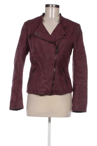 Дамско кожено яке ONLY, Размер S, Цвят Червен, Цена 41,99 лв.