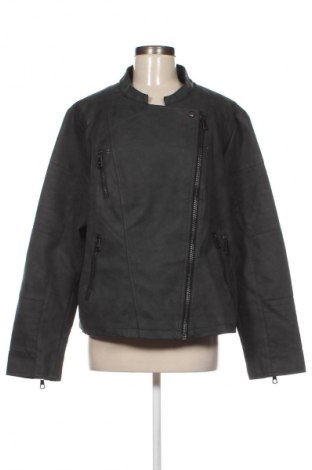 Damen Lederjacke ONLY Carmakoma, Größe 3XL, Farbe Grau, Preis 61,99 €