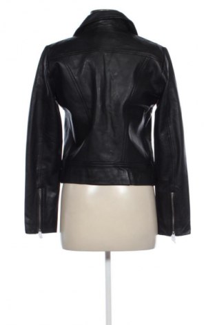 Γυναικείο δερμάτινο μπουφάν Pieces, Μέγεθος M, Χρώμα Μαύρο, Τιμή 127,99 €