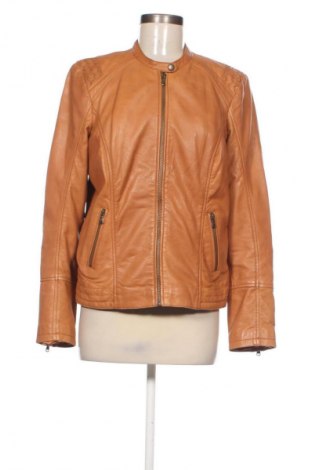 Γυναικείο δερμάτινο μπουφάν Promod, Μέγεθος M, Χρώμα Καφέ, Τιμή 66,48 €
