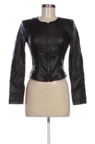 Дамско кожено яке Reserved, Размер XS, Цвят Черен, Цена 58,00 лв.