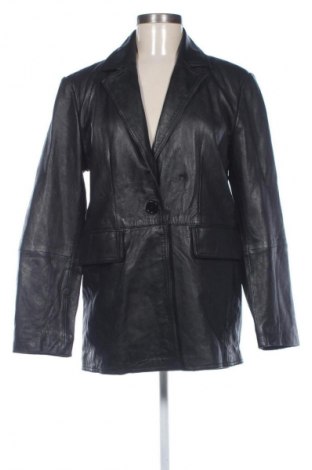 Дамско кожено яке Reserved, Размер M, Цвят Черен, Цена 63,99 лв.