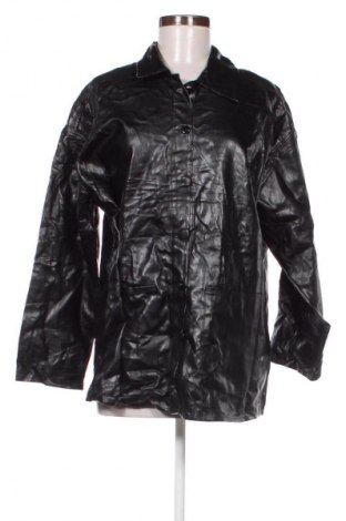 Női bőrdzseki SHEIN, Méret M, Szín Fekete, Ár 6 739 Ft