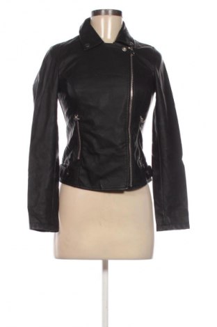 Дамско кожено яке Sinsay, Размер XS, Цвят Черен, Цена 58,00 лв.