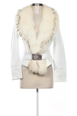 Damska kurtka skórzana Unbranded, Rozmiar S, Kolor Biały, Cena 300,39 zł