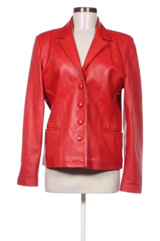 Дамско кожено яке Unbranded, Размер XL, Цвят Червен, Цена 96,90 лв.