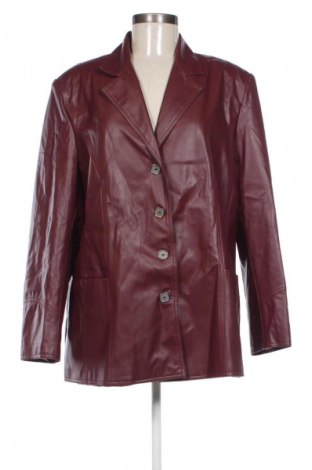 Γυναικείο δερμάτινο μπουφάν Unbranded, Μέγεθος XXL, Χρώμα Κόκκινο, Τιμή 29,67 €