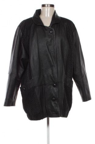 Дамско кожено яке Unbranded, Размер M, Цвят Черен, Цена 96,90 лв.