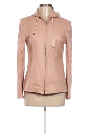 Дамско кожено яке Unbranded, Размер M, Цвят Бежов, Цена 96,90 лв.