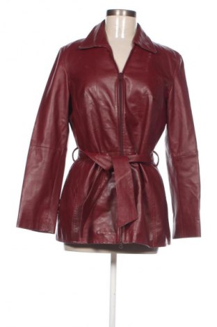 Дамско кожено яке Unbranded, Размер XL, Цвят Червен, Цена 94,99 лв.