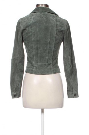 Дамско кожено яке Vero Moda, Размер XS, Цвят Зелен, Цена 88,92 лв.