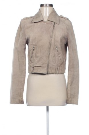 Damen Lederjacke Vero Moda, Größe L, Farbe Beige, Preis 45,52 €