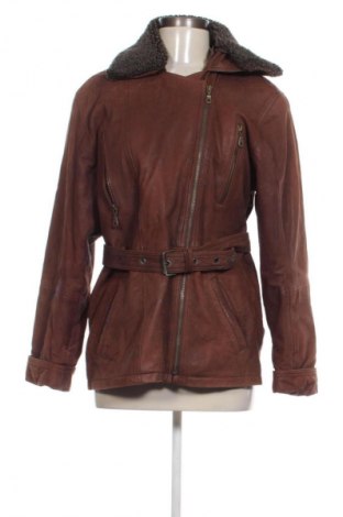 Γυναικείο δερμάτινο μπουφάν Yessica, Μέγεθος S, Χρώμα Καφέ, Τιμή 50,00 €