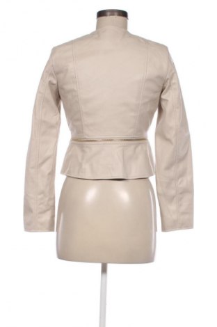 Дамско кожено яке Zara, Размер S, Цвят Бежов, Цена 41,00 лв.