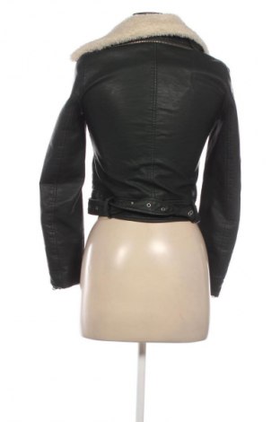 Γυναικείο δερμάτινο μπουφάν Zara, Μέγεθος XS, Χρώμα Πράσινο, Τιμή 56,37 €