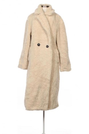 Damski płaszcz Bershka, Rozmiar M, Kolor ecru, Cena 198,99 zł