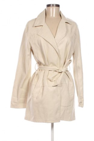 Дамско палто Bershka, Размер M, Цвят Бежов, Цена 58,65 лв.