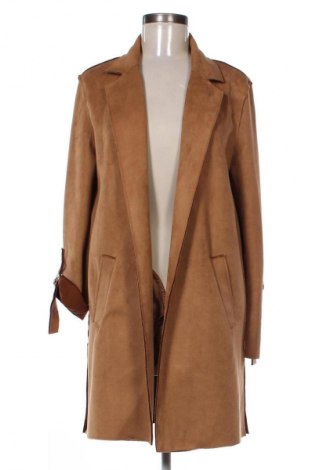 Дамско палто Bershka, Размер M, Цвят Кафяв, Цена 58,14 лв.