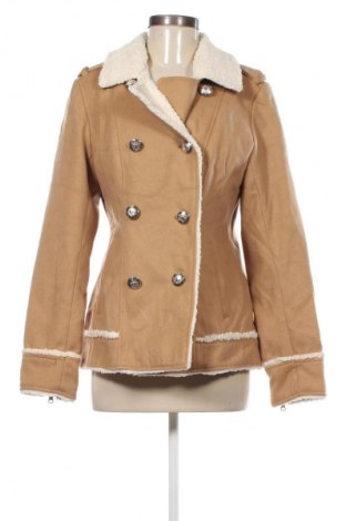 Damski płaszcz Material Girl, Rozmiar L, Kolor Beżowy, Cena 104,99 zł