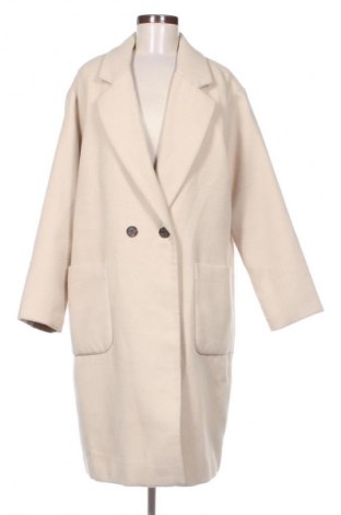 Damski płaszcz Pull&Bear, Rozmiar M, Kolor Beżowy, Cena 202,67 zł