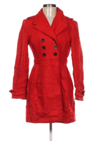 Дамско палто Zara, Размер M, Цвят Червен, Цена 80,99 лв.