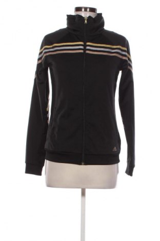 Дамско спортно горнище Adidas, Размер S, Цвят Черен, Цена 48,00 лв.