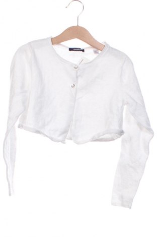 Kinder Strickjacke Okaidi, Größe 6-7y/ 122-128 cm, Farbe Weiß, Preis 13,48 €