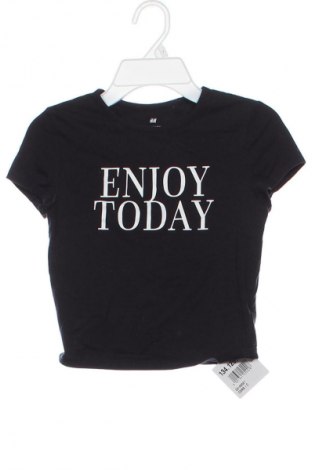 Dziecięcy T-shirt H&M, Rozmiar 10-11y/ 146-152 cm, Kolor Czarny, Cena 26,21 zł