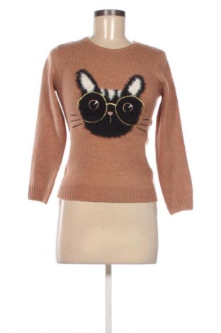 Kinderpullover Unbranded, Größe 7-8y/ 128-134 cm, Farbe Braun, Preis 9,00 €