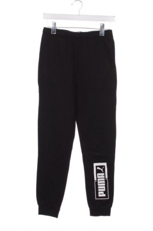Детско спортно долнище PUMA, Размер 13-14y/ 164-168 см, Цвят Черен, Цена 33,82 лв.
