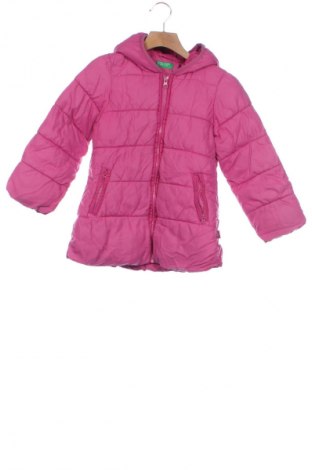 Dziecięca kurtka United Colors Of Benetton, Rozmiar 4-5y/ 110-116 cm, Kolor Różowy, Cena 130,99 zł