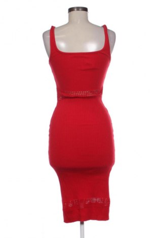 Кожена рокля Zara, Размер S, Цвят Червен, Цена 33,93 лв.