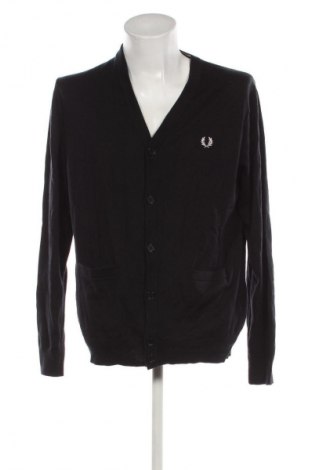 Jachetă tricotată de bărbați Fred Perry, Mărime XL, Culoare Negru, Preț 381,99 Lei
