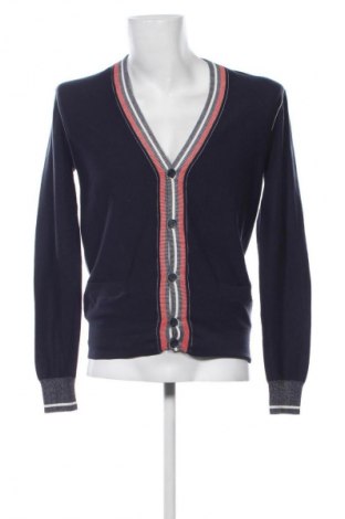 Jachetă tricotată de bărbați WE, Mărime M, Culoare Albastru, Preț 163,70 Lei