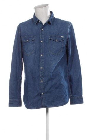 Ανδρικό πουκάμισο Jack & Jones, Μέγεθος XL, Χρώμα Μπλέ, Τιμή 50,99 €
