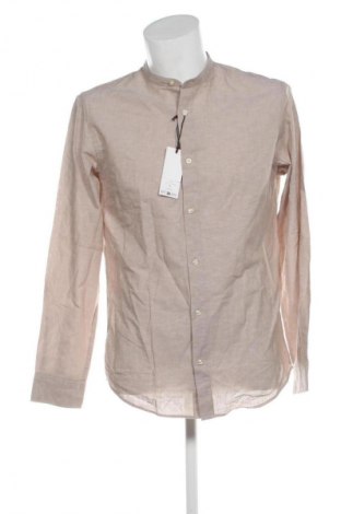 Cămașă de bărbați Jack & Jones, Mărime L, Culoare Bej, Preț 259,99 Lei