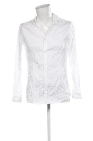 Ανδρικό πουκάμισο Jack & Jones, Μέγεθος L, Χρώμα Λευκό, Τιμή 17,99 €