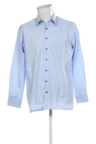 Ανδρικό πουκάμισο Olymp, Μέγεθος L, Χρώμα Μπλέ, Τιμή 28,00 €
