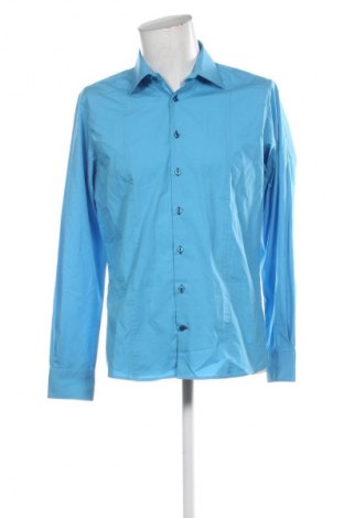 Ανδρικό πουκάμισο Pure, Μέγεθος L, Χρώμα Μπλέ, Τιμή 15,00 €