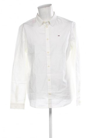 Cămașă de bărbați Tommy Jeans, Mărime XL, Culoare Ecru, Preț 443,99 Lei