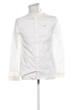 Ανδρικό πουκάμισο Tommy Jeans, Μέγεθος M, Χρώμα Εκρού, Τιμή 85,99 €