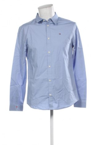 Cămașă de bărbați Tommy Jeans, Mărime L, Culoare Albastru, Preț 443,99 Lei