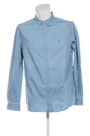 Cămașă de bărbați Tommy Jeans, Mărime L, Culoare Albastru, Preț 475,99 Lei
