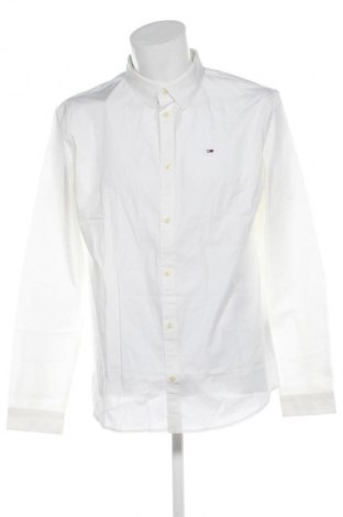 Cămașă de bărbați Tommy Jeans, Mărime XL, Culoare Alb, Preț 443,99 Lei