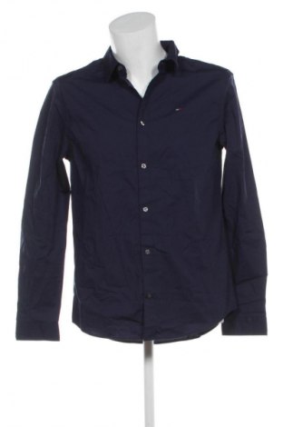 Cămașă de bărbați Tommy Jeans, Mărime L, Culoare Albastru, Preț 356,99 Lei