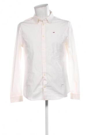 Cămașă de bărbați Tommy Jeans, Mărime L, Culoare Ecru, Preț 348,99 Lei